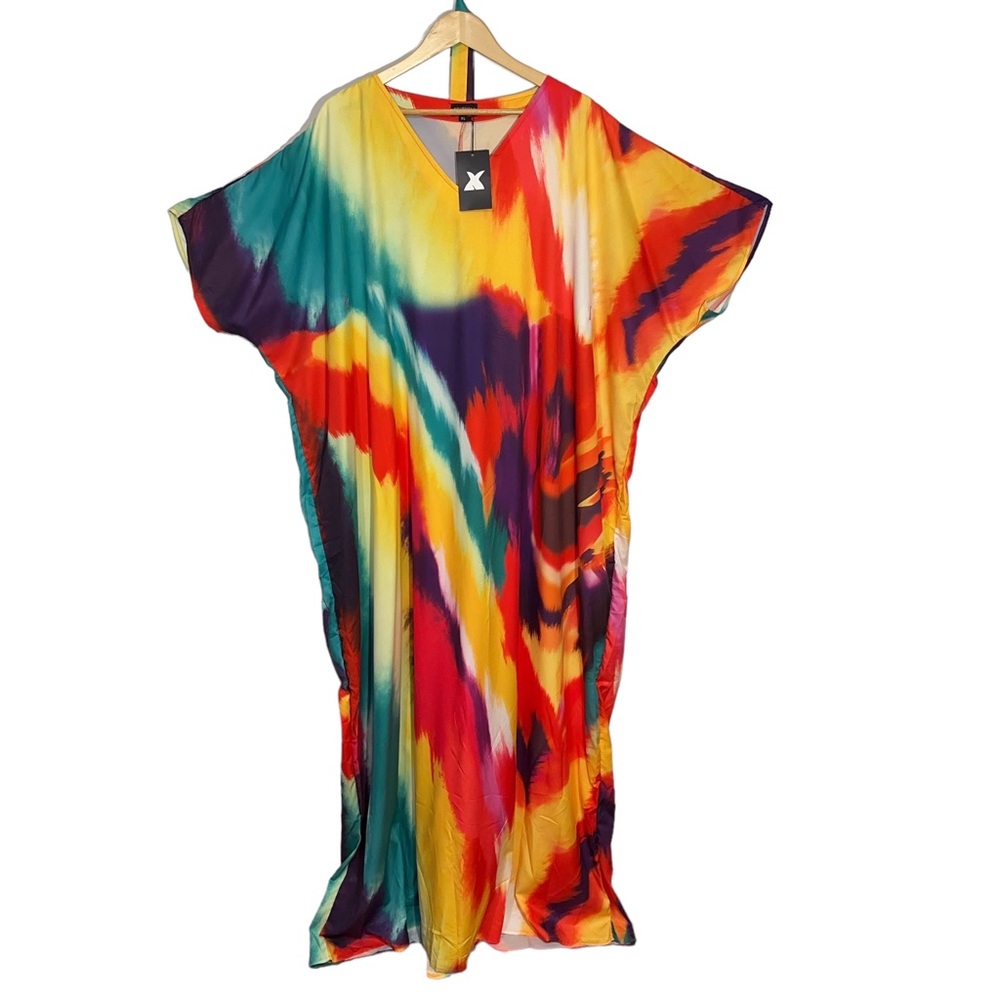 NWT XPlus Wear Womens Rainbow Kaftan Pride LGBTQIA - Picture 4 of 4